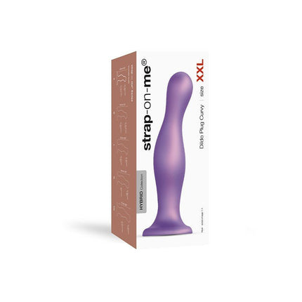Strap-On-Me Dildo Plug Curvy - metallic paars