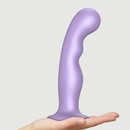 Strap-On-Me G-spot en P-spot Dildo - metallic lila