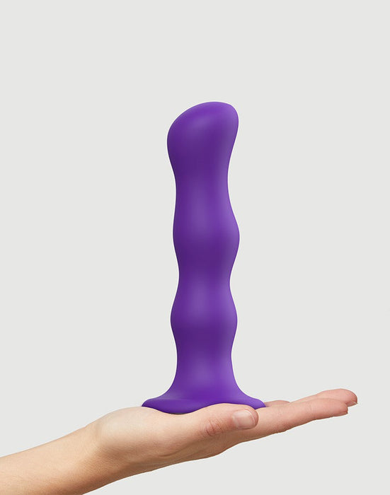 Strap-On-Me Anal Dildo / Buttplug Geisha Balls with loose rotating balls - purple