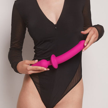 Strap-On-Me Semirrealista Switch Plug-In Consolador y plug anal 2 en 1 - rosa