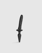 Strap-On-Me Realistische Switch Plug-In 2-in-1 Dildo & Buttplug - zwart