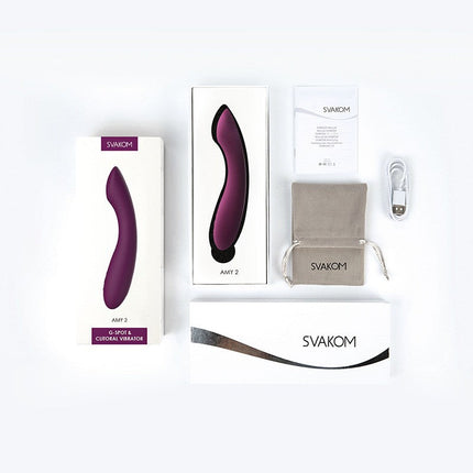 Svakom Vibrador Punto G Flexible AMY 2 - morado