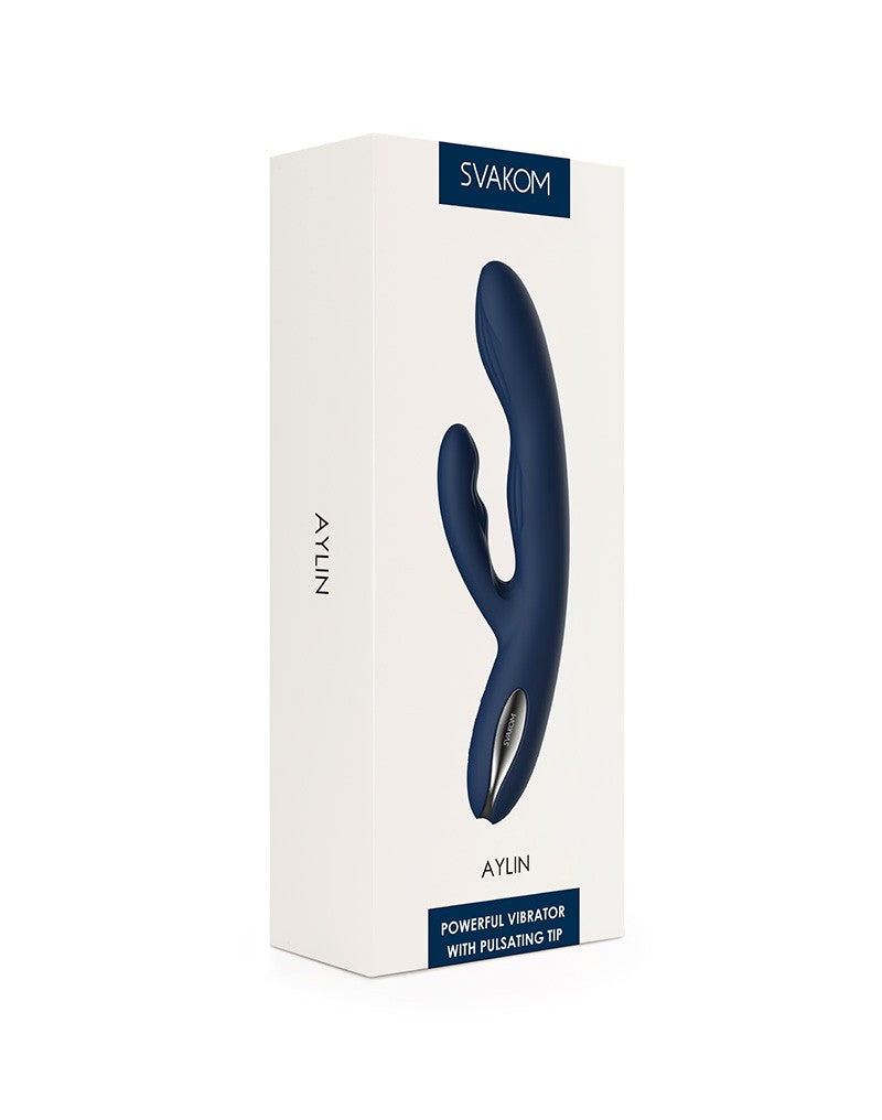 SVAKOM Rabbit-Vibrator mit vibrierender Spitze AYLIN - blau