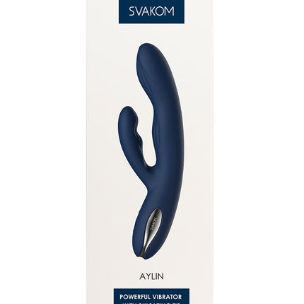 SVAKOM Rabbit-Vibrator mit vibrierender Spitze AYLIN - blau