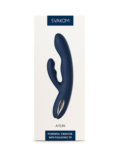 SVAKOM Rabbit-Vibrator mit vibrierender Spitze AYLIN - blau