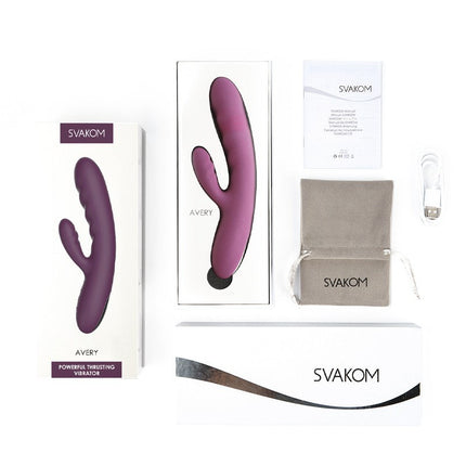 SVAKOM Bumping Vibrador Conejito AVERY - morado