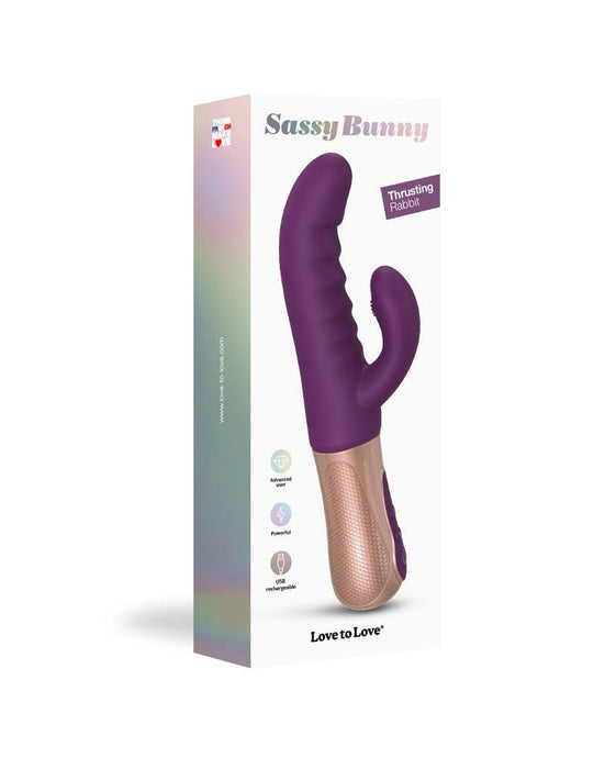 Love to Love SASSY BUNNY Rabbit Vibrator - purple