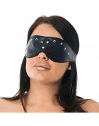 Blinddoek leer gedecoreerd met siernieten - Erotiekvoordeel.nl