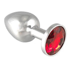 Buttplug XS met kristal - rood - Erotiekvoordeel.nl