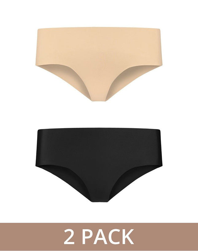 Bye Bra Invisible Hipster 2 pack - nude en zwart - Erotiekvoordeel.nl