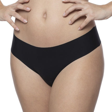 Bye Bra Invisible Thong | String 2 pack - nude en zwart - Erotiekvoordeel.nl