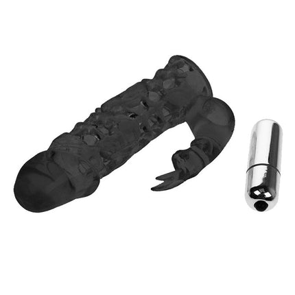 Crazy Bull Ultimate Vibrerende Penis Sleeve met Clitoris Stimulator - Erotiekvoordeel.nl
