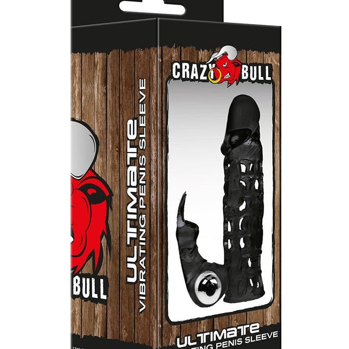Crazy Bull Ultimate Vibrerende Penis Sleeve met Clitoris Stimulator - Erotiekvoordeel.nl