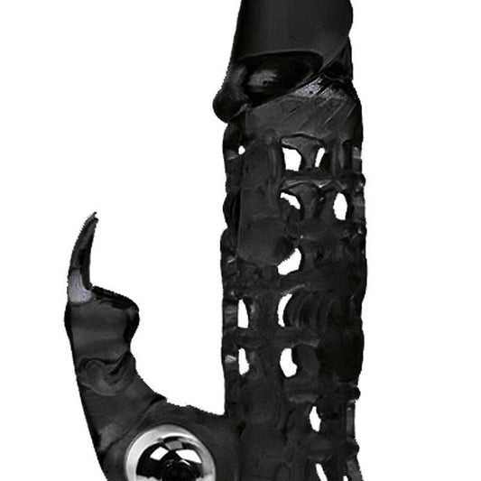 Crazy Bull Ultimate Vibrerende Penis Sleeve met Clitoris Stimulator - Erotiekvoordeel.nl