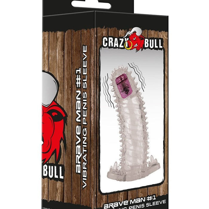 Crazy Bull Vibrerende Penis Sleeve Brave Man 1 - Erotiekvoordeel.nl