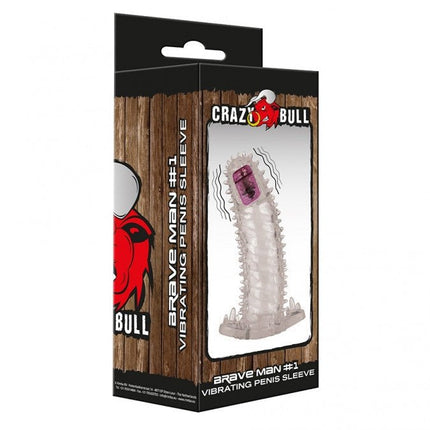 Crazy Bull Vibrerende Penis Sleeve Brave Man 1 - Erotiekvoordeel.nl