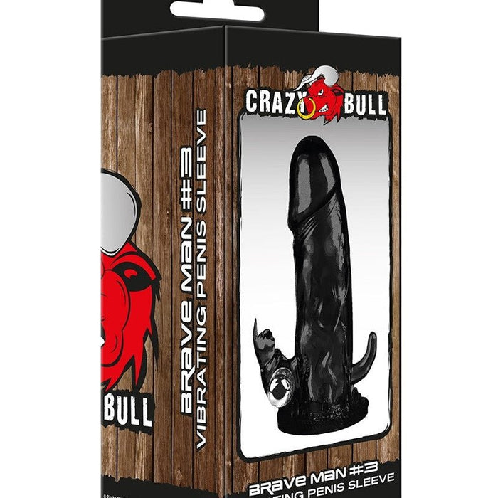 Crazy Bull Vibrerende Penis Sleeve Brave Man 3 - Erotiekvoordeel.nl