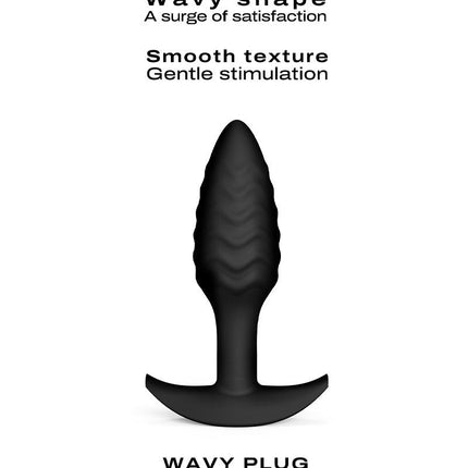 Dorcel - Buttplug - Wavy Butt Plug - Anaal Speeltje - Siliconen - Zwart-Erotiekvoordeel.nl