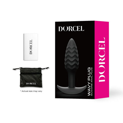 Dorcel - Buttplug - Wavy Butt Plug - Anaal Speeltje - Siliconen - Zwart-Erotiekvoordeel.nl