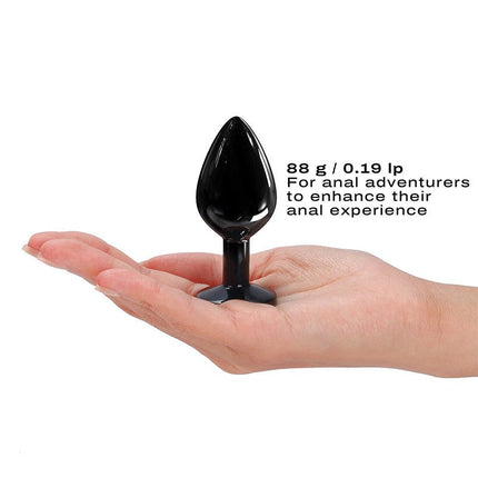 Dorcel - Diamond Aluminium Buttplug - Zwart-Erotiekvoordeel.nl