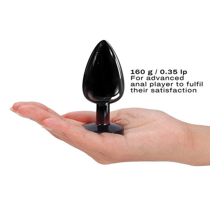 Dorcel - Diamond Aluminium Buttplug - Zwart-Erotiekvoordeel.nl
