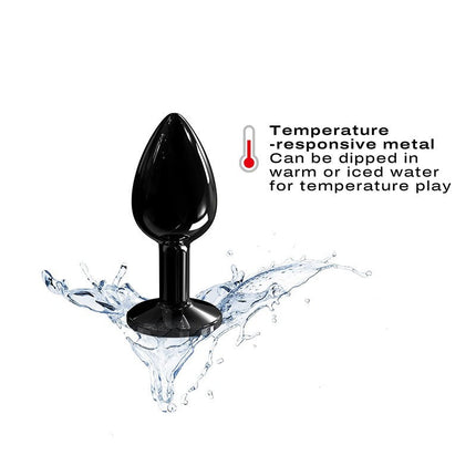 Dorcel - Diamond Aluminium Buttplug - Zwart-Erotiekvoordeel.nl