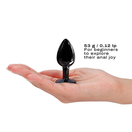Dorcel - Diamond Aluminium Buttplug - Zwart-Erotiekvoordeel.nl