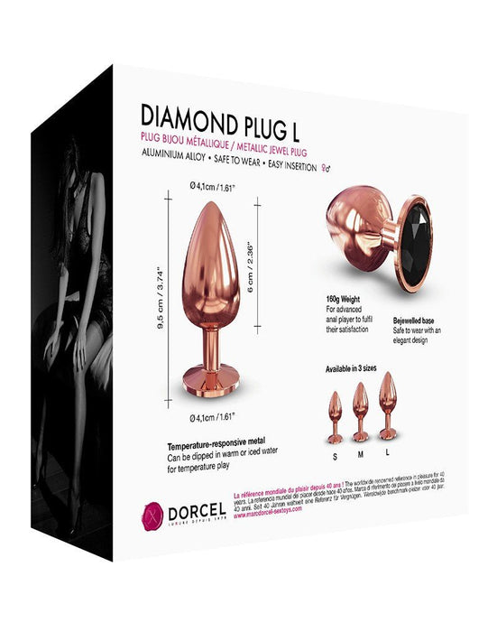 Dorcel Diamond Metalen Butt Plug - Rose-Erotiekvoordeel.nl
