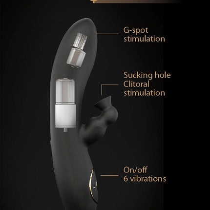 Dorcel Divine Rabbit Sucker G-spot en clitoris vibrator met zuiggedeelte - Erotiekvoordeel.nl