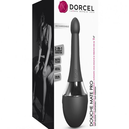 Dorcel Douche Mate Pro Anale Douche en Vibrator - Zwart-Erotiekvoordeel.nl