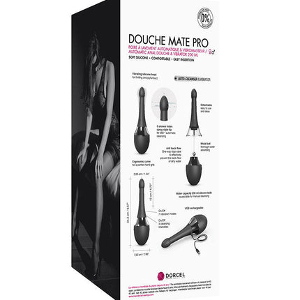 Dorcel Douche Mate Pro Anale Douche en Vibrator - Zwart-Erotiekvoordeel.nl
