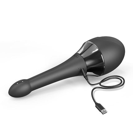 Dorcel Douche Mate Pro Anale Douche en Vibrator - Zwart-Erotiekvoordeel.nl