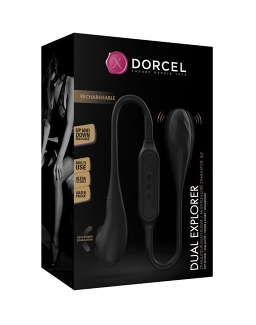 Dorcel Dubbele Vibrator Dual Explorer - zwart - Erotiekvoordeel.nl
