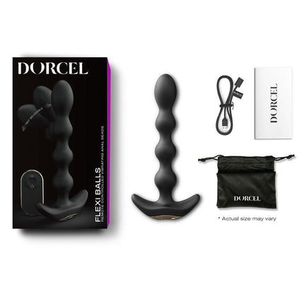 Dorcel FLEXI BALLS Anale Vibrator met Afstandsbediening - zwart-Erotiekvoordeel.nl