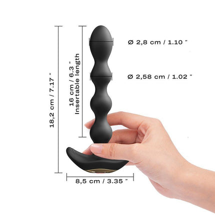 Dorcel FLEXI BALLS Anale Vibrator met Afstandsbediening - zwart-Erotiekvoordeel.nl