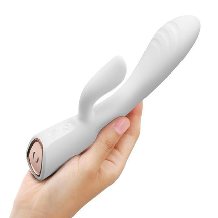 Dorcel FLEXI RABBIT Verwarmde Tarzan Vibrator - wit-Erotiekvoordeel.nl