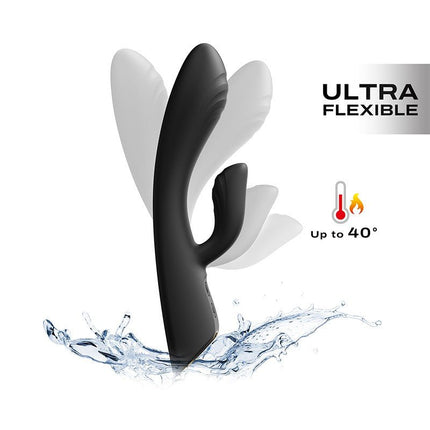 Dorcel FLEXI RABBIT Verwarmde Tarzan Vibrator - zwart-Erotiekvoordeel.nl
