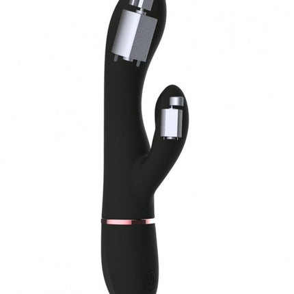 Dorcel Flexibele Rabbit Vibrator "Glam Rabbit" - zwart - Erotiekvoordeel.nl