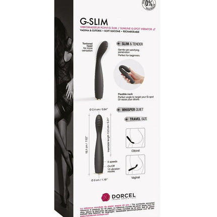 Dorcel G-Slim G-Spot Vibrator - Zwart-Erotiekvoordeel.nl