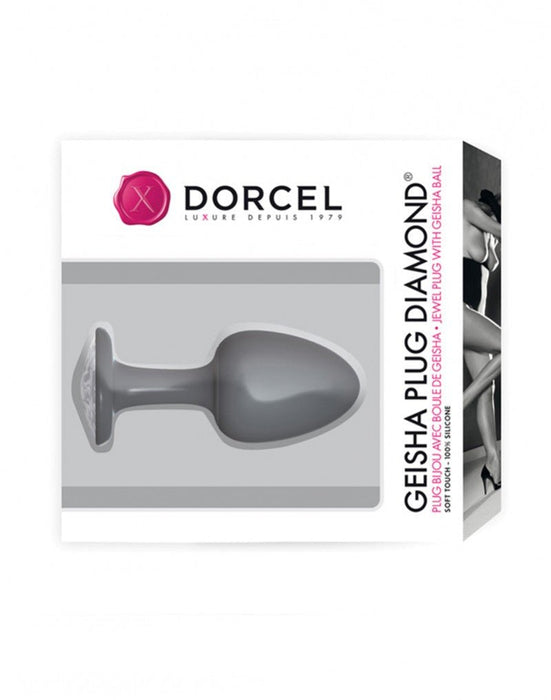 Dorcel Geisha Buttplug Diamond met bewegend metalen gewichtje - Erotiekvoordeel.nl