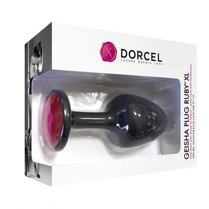 Dorcel - Geisha Buttplug Met bewegende Metalen Balletjes En Paars Kristal - Maat XL-Erotiekvoordeel.nl