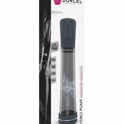 Dorcel Hydro Pump Oplaadbare Water- en Lucht Penispomp - zwart - Erotiekvoordeel.nl