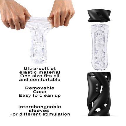Dorcel Masturbator met Sleeve DEEP BLOW - zwart-Erotiekvoordeel.nl