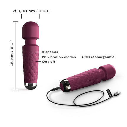 Dorcel - Mini Wanderful - Mini Wand Vibrator - Plum-Erotiekvoordeel.nl