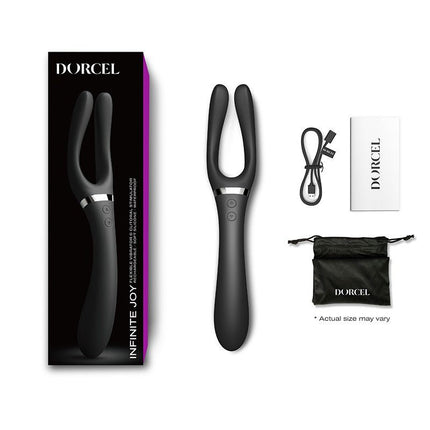 Dorcel Multi Vibrator INFINITE JOY - zwart-Erotiekvoordeel.nl