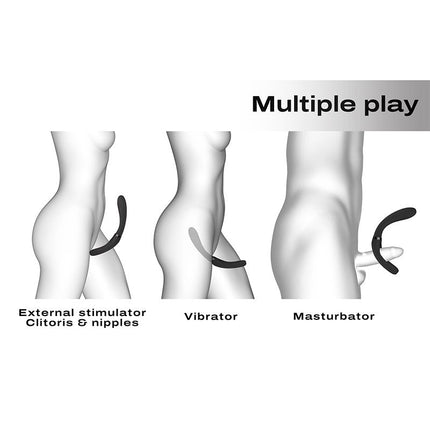 Dorcel Multi Vibrator INFINITE JOY - zwart-Erotiekvoordeel.nl