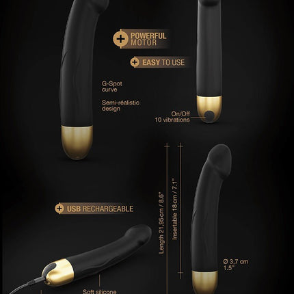 Dorcel Real Vibration M realistische vibrator - zwart
