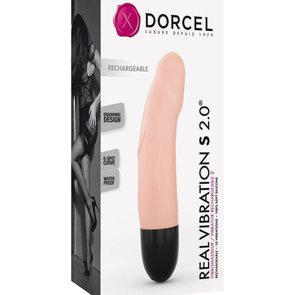 Dorcel Real Vibration S magenta 2.0 oplaadbare klassieke vibrator - blank