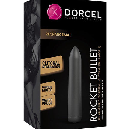 Dorcel Rocket Black Oplaadbare Bullet Clitoris Vibrator met 16 modi