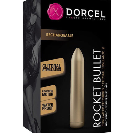 Dorcel Rocket Bullet Gold oplaadbare vibrator met 16 vibratie standen - Erotiekvoordeel.nl